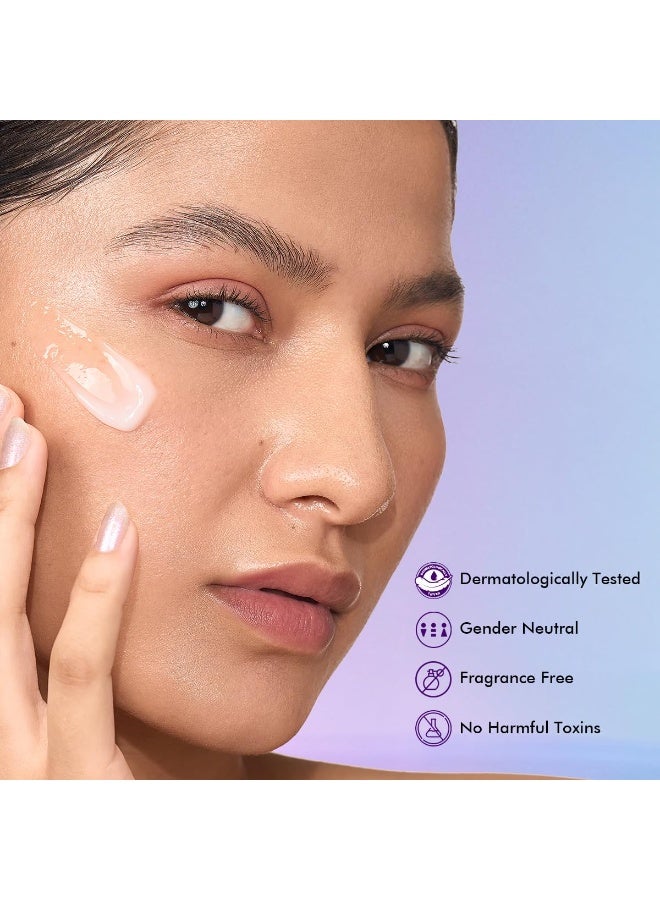 كيميائي واعي مجموعة واقي الشمس والمرطب من كونشيس كيميست | عامل حماية من الشمس 50 PA++++ | 150 غرام | واقي شمس للبشرة الدهنية مع النياسيناميد والتوت الأسود | مرطب بحمض الهيالورونيك للبشرة الجافة مع السيراميد | خفيف الوزن، مرطب، مقاوم للماء | | بيري برايت وهيدرو+ - Image 2